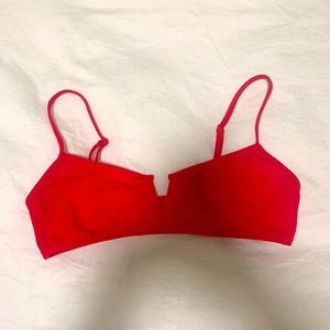 Kendall and Kylie pink bralette bikini top